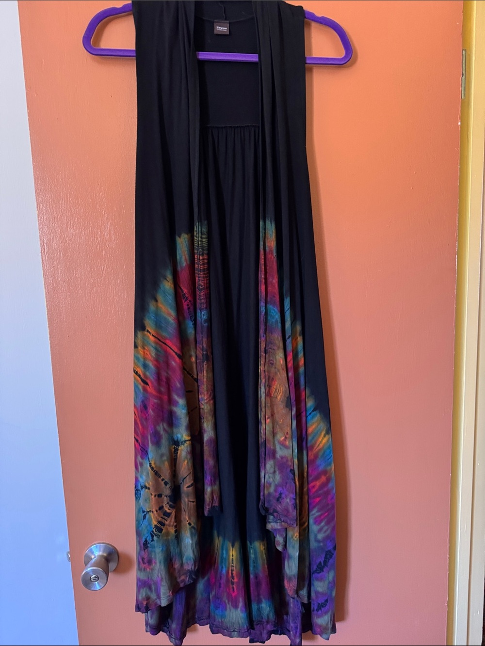 Zeyma Collection Tie‑Dye Vest Duster – Rare & Stunning